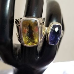 2x 925 sterling silver rings